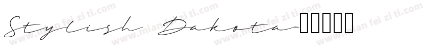 Stylish Dakota字体转换